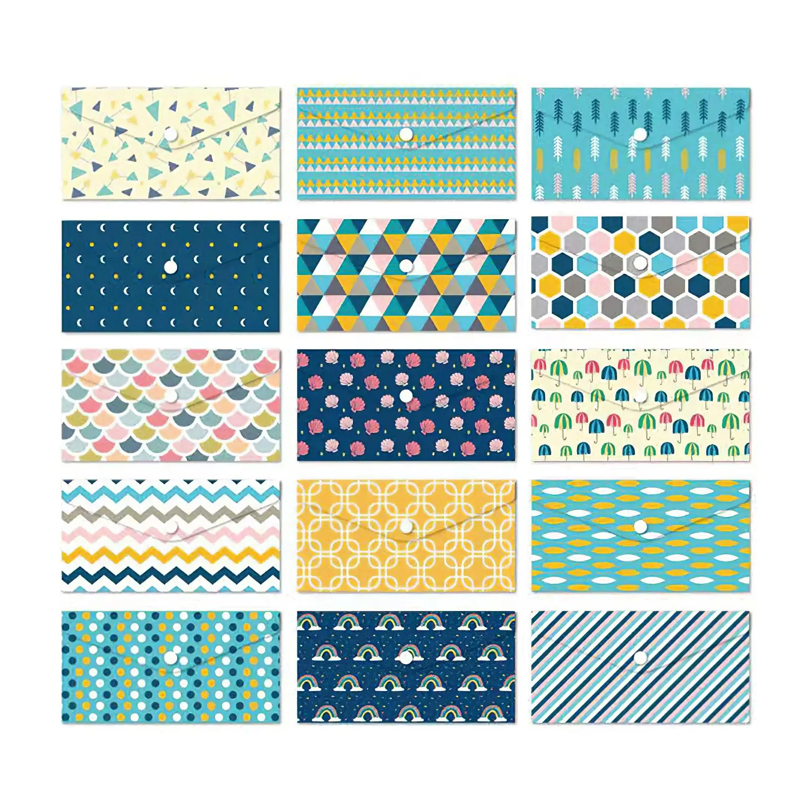 

Stylish Buckle Design Budget Envelope For Saving Money With 15 Budget Sheets And 24 Stickers Waterproof Expense Cash Envelope