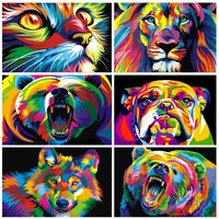 diy tiger 5d diamond painting full round drill animal diamont embroidery cross stitch kit resin home decor wall art gift