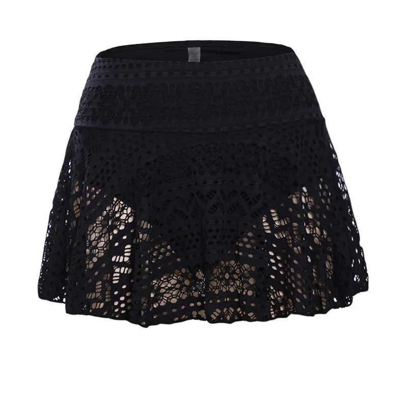 Женская кружевная мини-юбка летняя женская с завышенной талией Пляжная бикини |