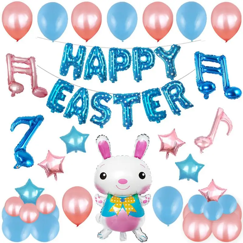 

colorful balloons Easter balloon cartoon rabbit theme balloon set 69HF