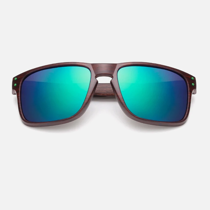 Солнцезащитные очки с зеркальными заклепками классические пластиковые UV400 для