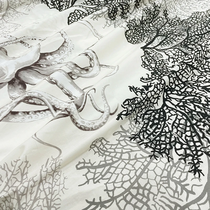 145 см ширина модные ветки и искусственная хлопковая ткань для женщин платье