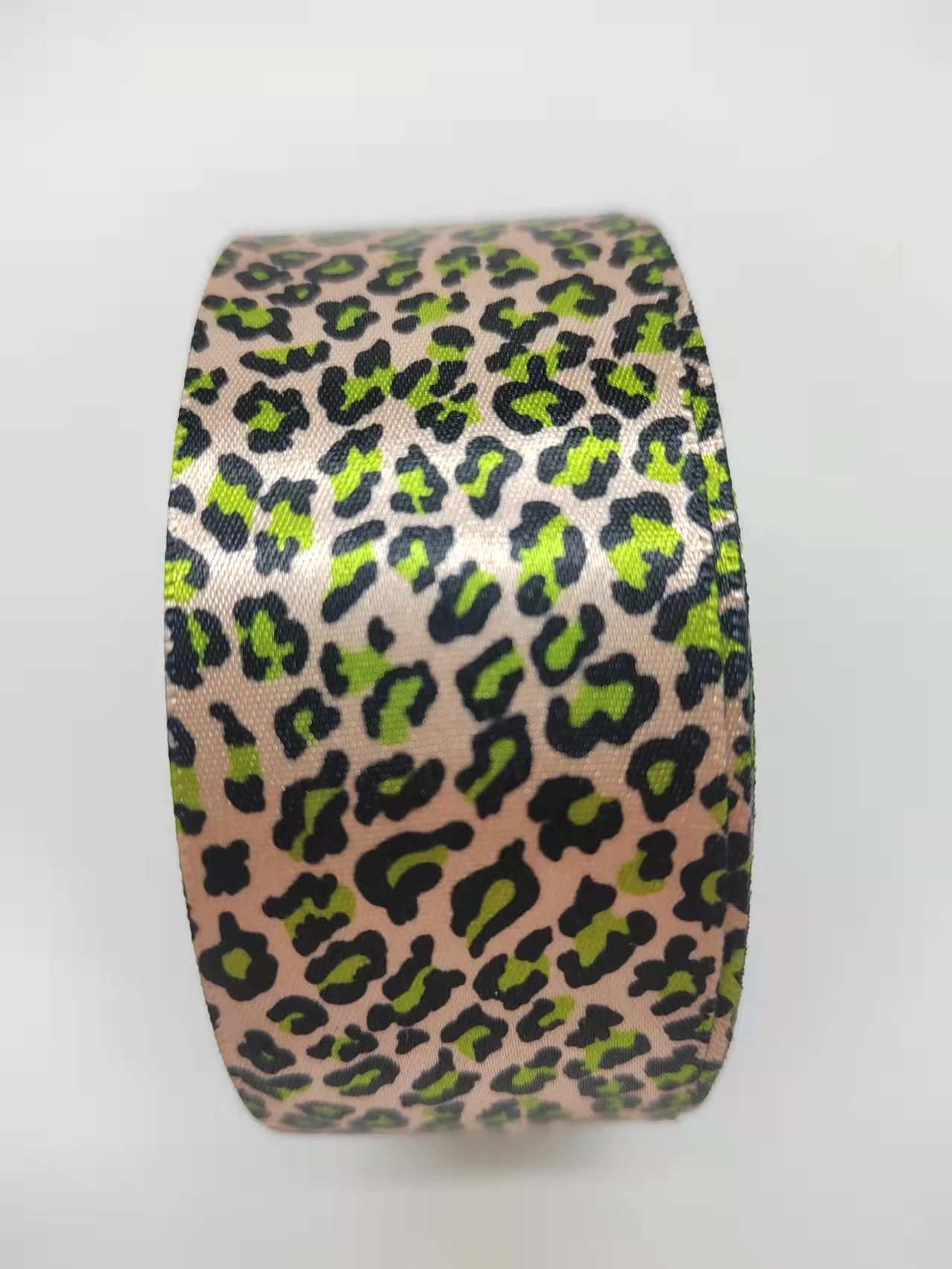 Multicolor  Cinta de grogrén con estampado de leopardo, cinta de grogrén para decoración de fiesta, 38mm, 5 yardas Clothing DIY images - 6