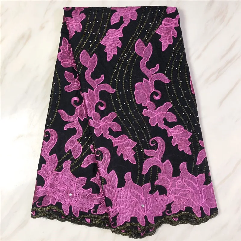 Горячая Распродажа африканская сухая хлопчатобумажная кружевная ткань высокого