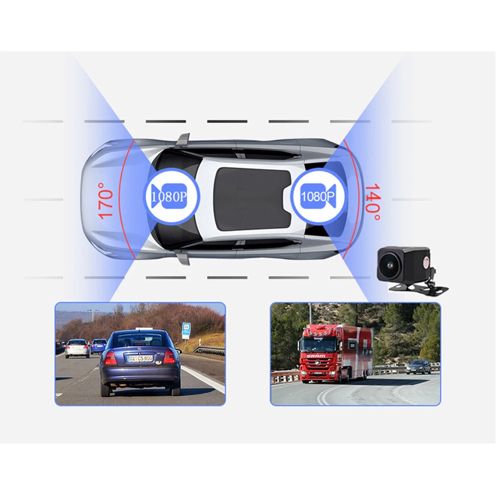 4G ADAS Автомобильный видеорегистратор Android 8,1 четырехъядерный gps навигатор умное зеркало 1" Full Touch Wifi двойной 1080P объектив камера заднего вида рекордер
