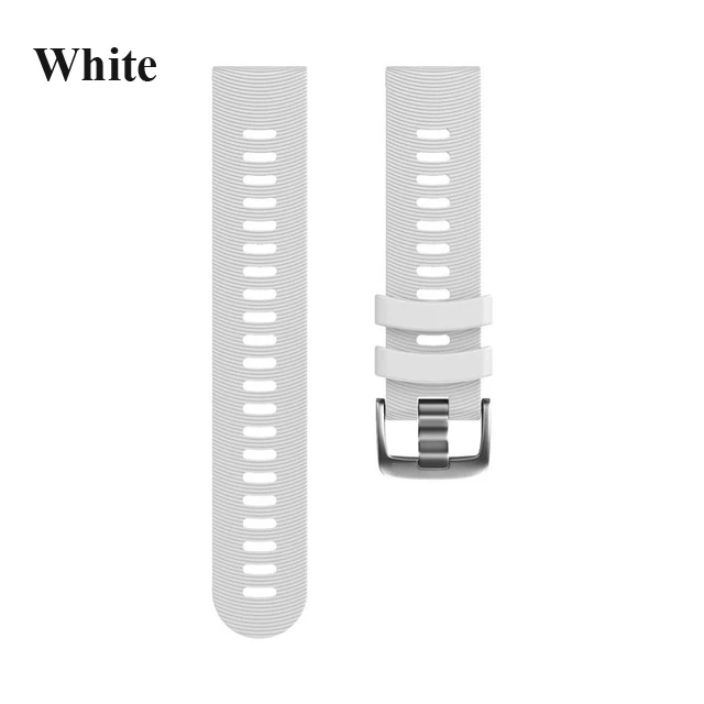 White JKER 20 мм спортивный силиконовый ремешок для часов для Garmin Forerunner 245 245M 645 Vivoactive 3 Vivomove HR умный Браслет - Цвет: White