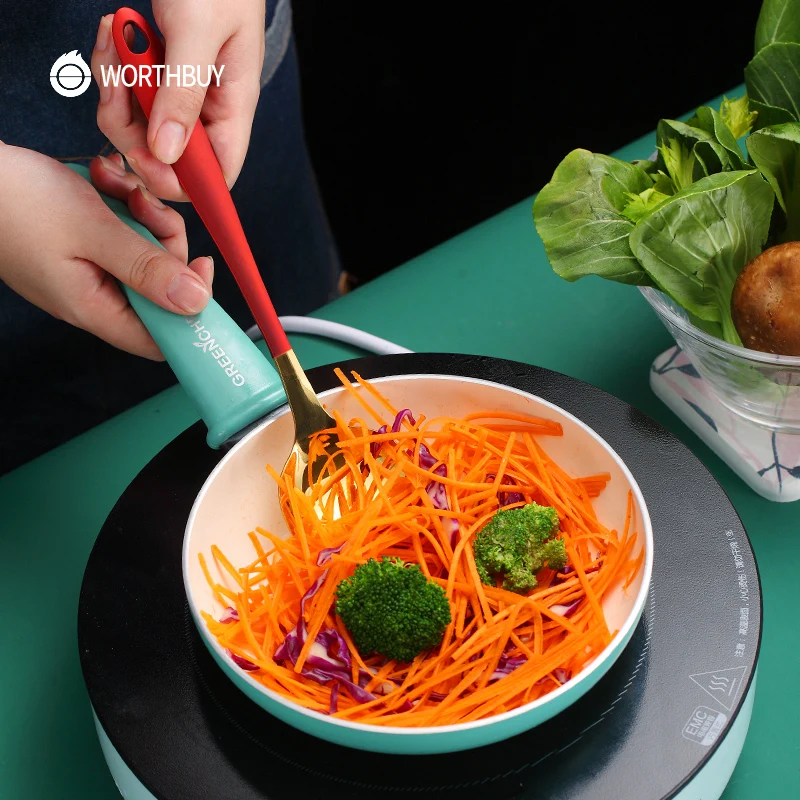 

Multifunctional Colorful Kitchen Utensils Stainless Steel Turner With Long Handle Kitchen Cooking Tool Rice Spoon Scoop Spoon