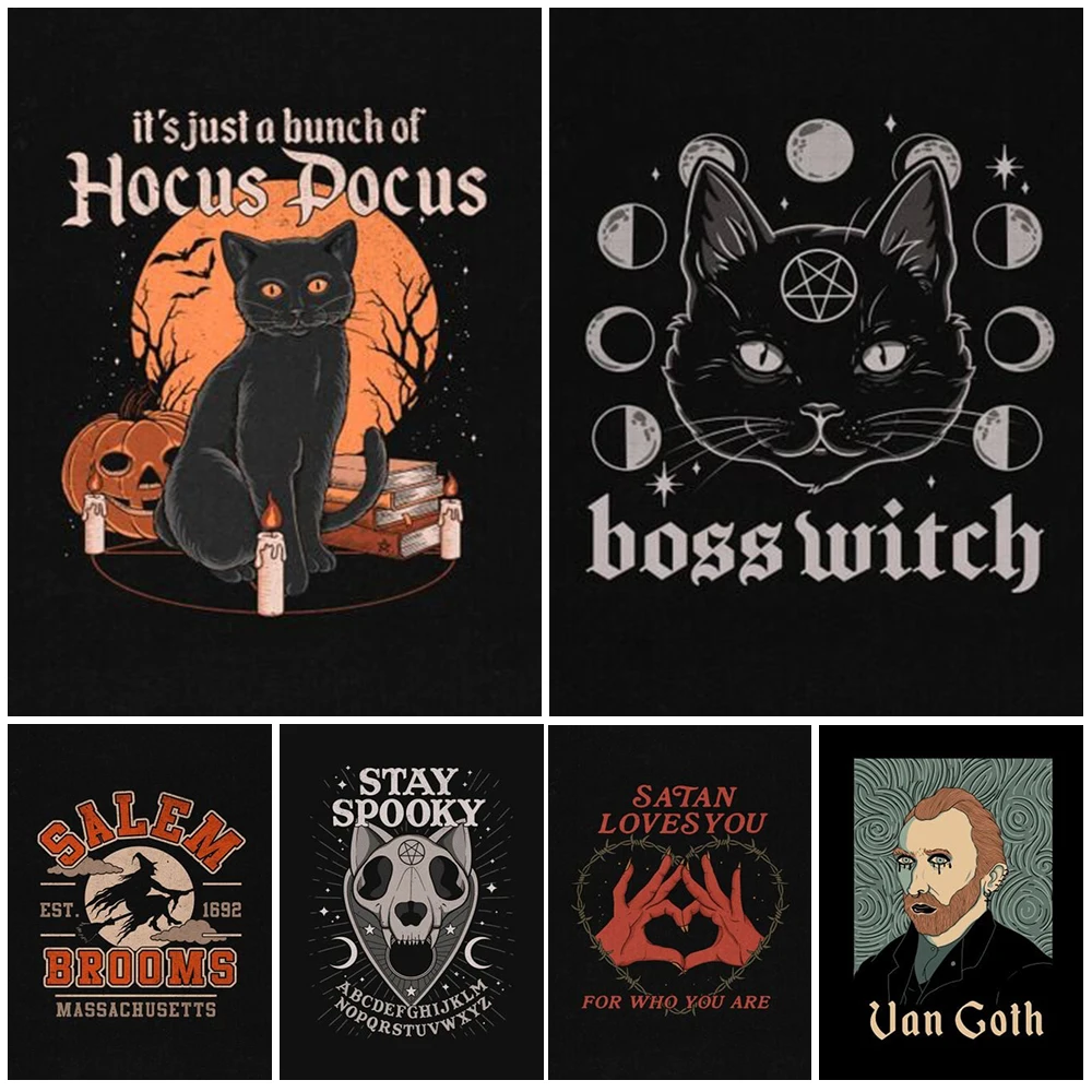 

Boss Witch Hocus Pocus Wall Art Canvas Painting Garpe Nogten Wall Pictures For Living Room Posters Prints Home Decor Unframed