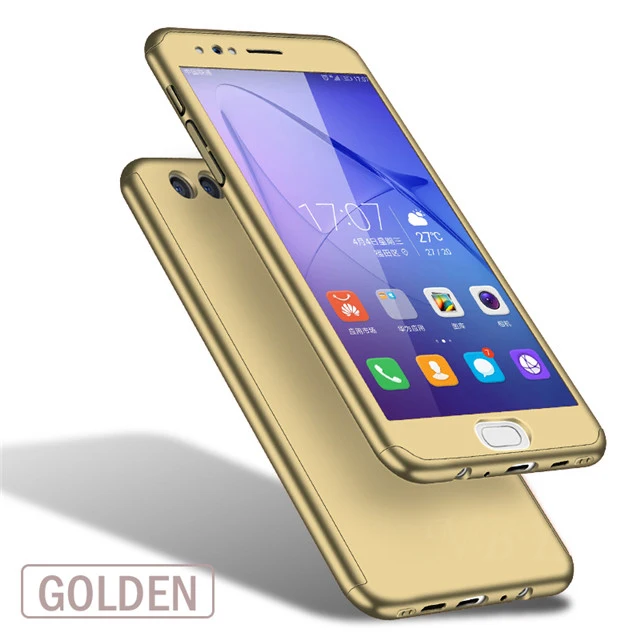 360 полный защитный чехол для телефона huawei mate 20 10 Lite Pro 20x P Smart Y9 чехол для huawei P9 P20 Lite P10 Plus чехол - Цвет: Gold