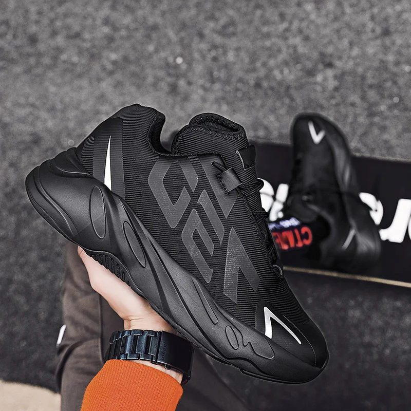 

Мужские Нескользящие кроссовки, повседневная обувь, уличные кроссовки для бега, размера плюс