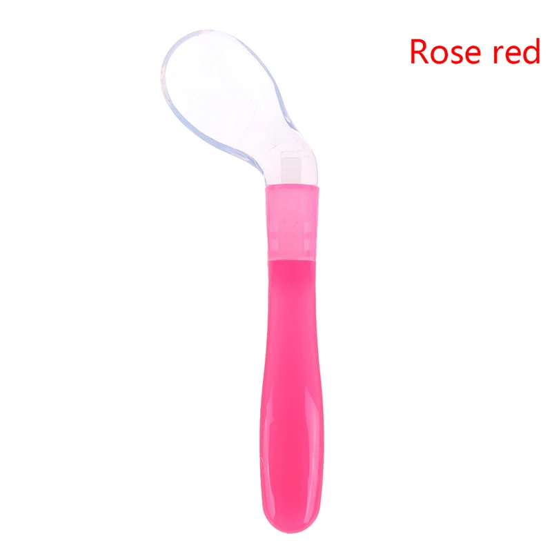 

Baby Safety Temperature Sensing Baby Silicon Spoon Kids Children Flatware Feeding Spoons Safety Soft Spoon Baby Flatware