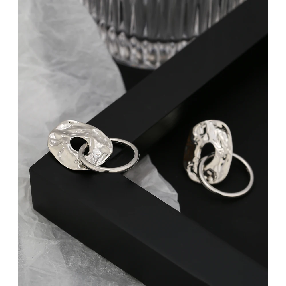 YMYW стильные уникальные дизайнерские круглые геометрические висячие серьги из