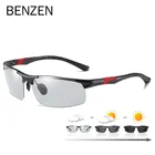 BENZEN фотохромные солнцезащитные очки, поляризационные, мужские, Al-Mg оправа, спортивные, для вождения, солнцезащитные очки, меняющие цвет, Gafas de sol 9550