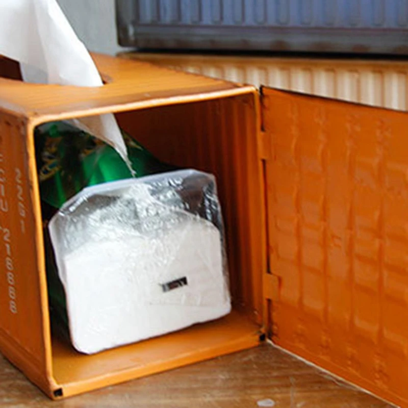 Ретро Творческий Дизайн Контейнера железная коробка для салфеток домашняя