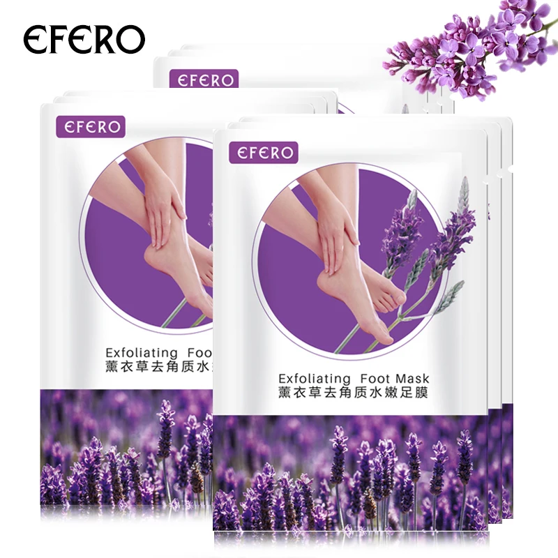 

6Pair Lavender Moisturizing Feet Mask Whitening Nourishing Anti-wrinkle Foot Essence Foot Patch Clean Skin To Remove Dead Skin