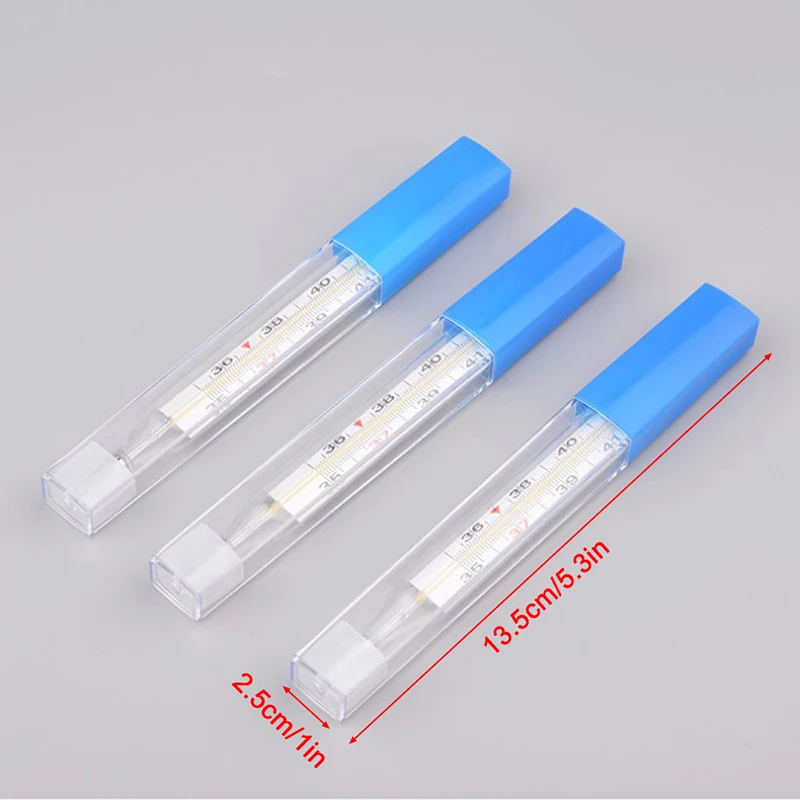

Medical Mercurial Glass Thermometer Large Screen Clinical Measurement Device