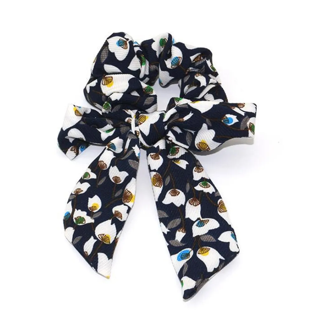 Резинка для волос с бантом женская Повседневная модная лента аксессуар на голову