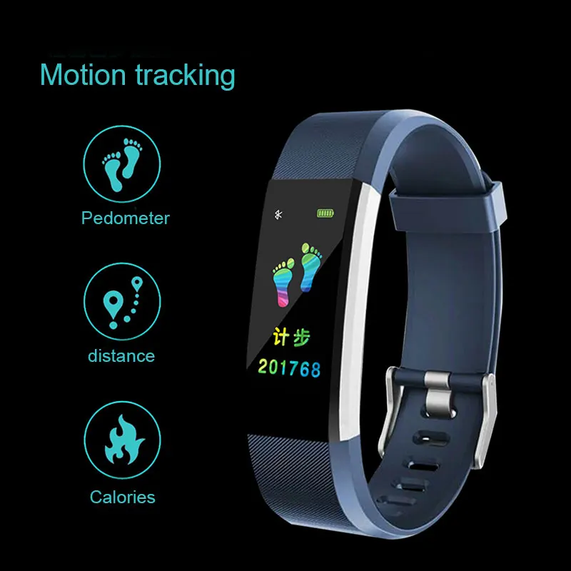Fitness Watch Waterproof Smart Band With Step Counter Calorie Pedometer for Women and Men EM88 | Электроника