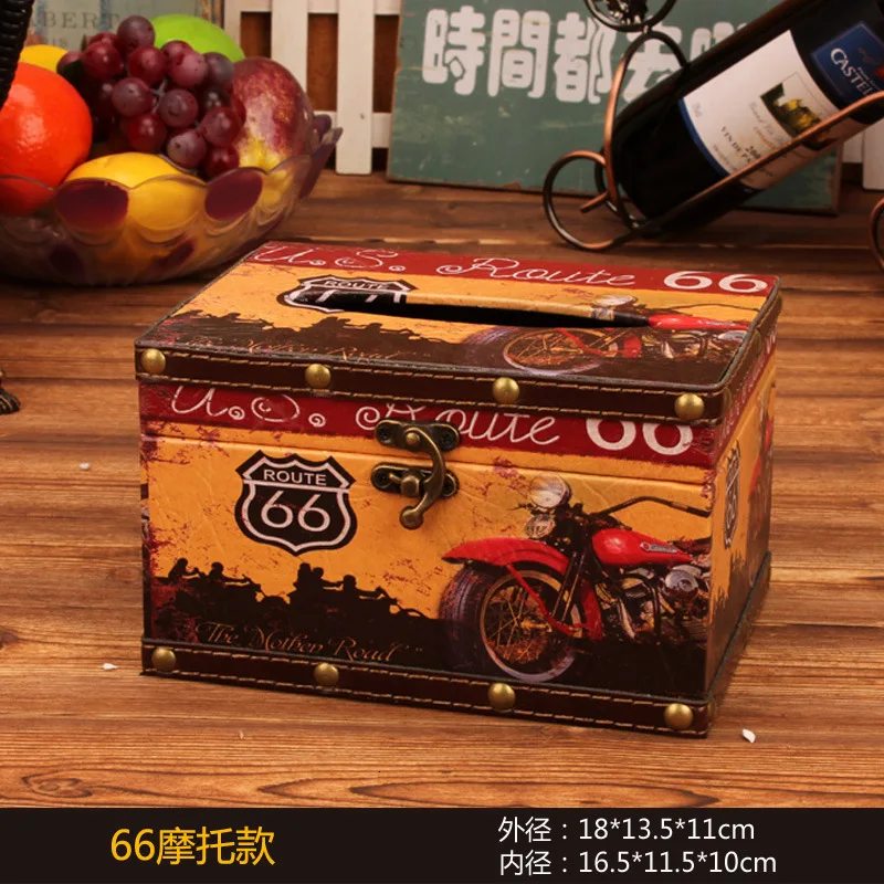 

Retro Napkin Holder Creative Container Iron Tissue Box Home Car Napkin Paper Container Metal Paper Towel Storage Case Home Decor