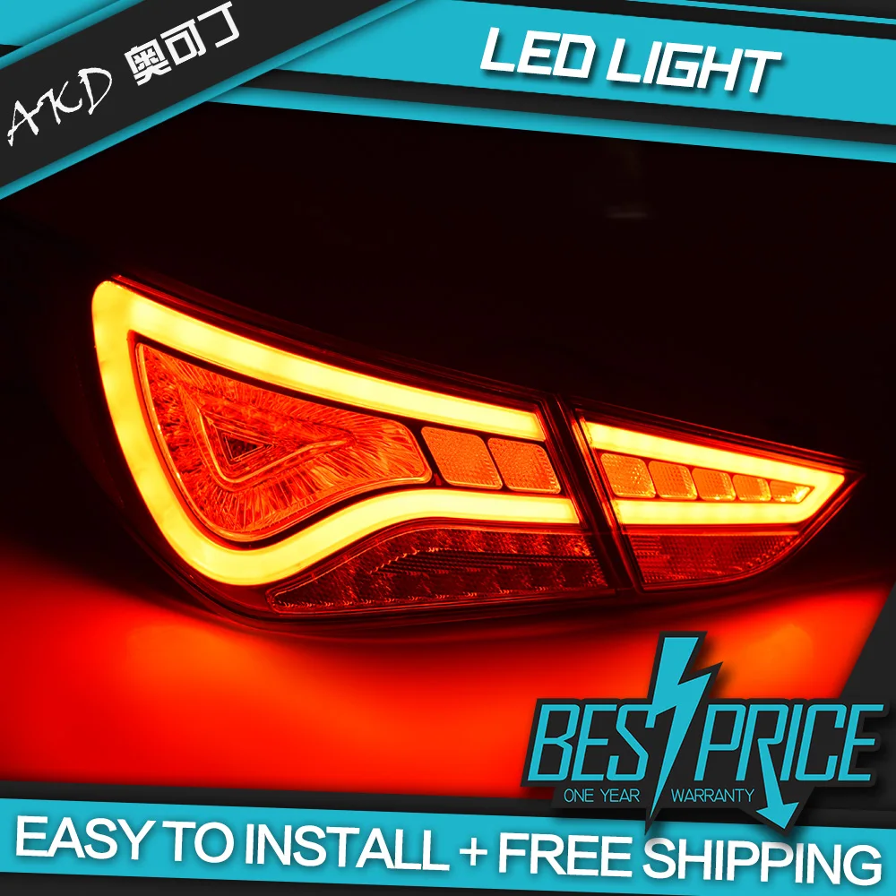 АКД Тюнинг автомобиля задние светодиодные светильник s для Hyundai Sonata8 Sonata MK8 хвост