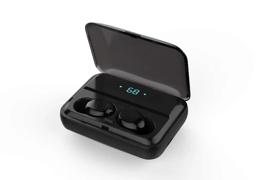 F9-5 Black Bluetooth V5.0 наушники беспроводные наушники для iPhone Xiaomi Hi-Fi стерео спортивные наушники гарнитура 1200 мАч Мощность - Цвет: F9-5 Black