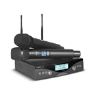 Беспроводной микрофон G-MARK G320AM, профессиональный, UHF, 2 канала, микрофон для караоке, ручной, автоматическая настройка частоты, 100 м