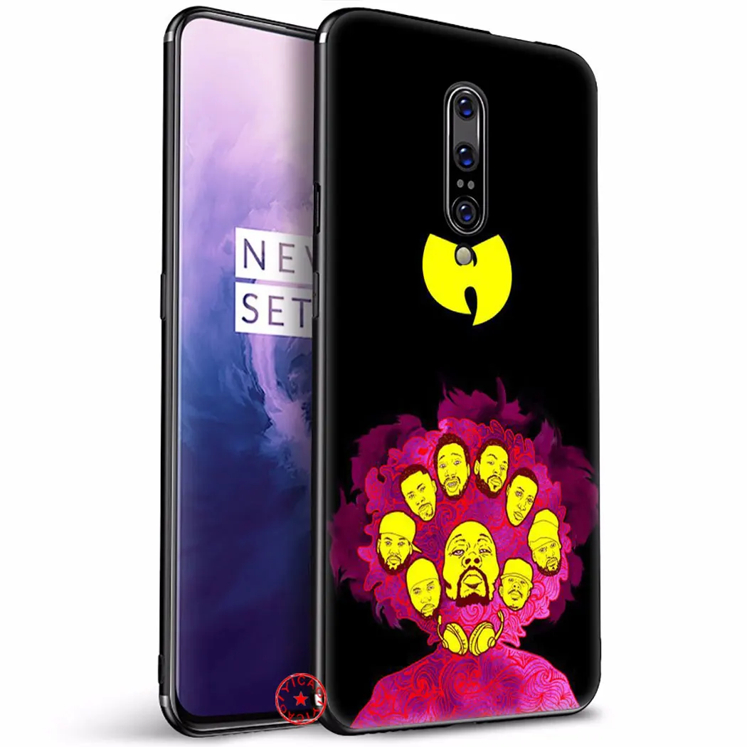 WuTang Wu-Tang LOGO черный мягкий силиконовый чехол для OnePlus 5 5T 6 6T 7 Pro TPU | Мобильные