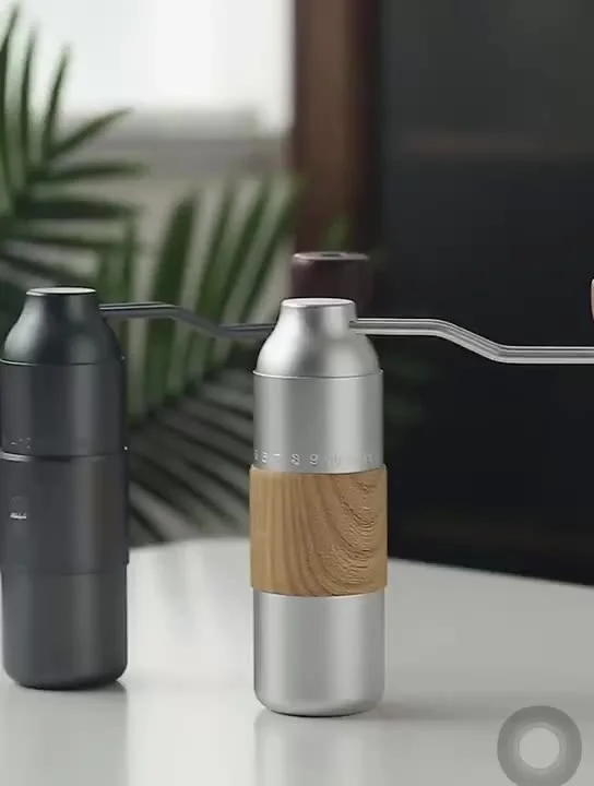 

Aluminum Manual Coffee Grinder Adjustable 420 Stainless Steel core Burr Grinder Mini Coffee Bean Miller Large Capacity 30g