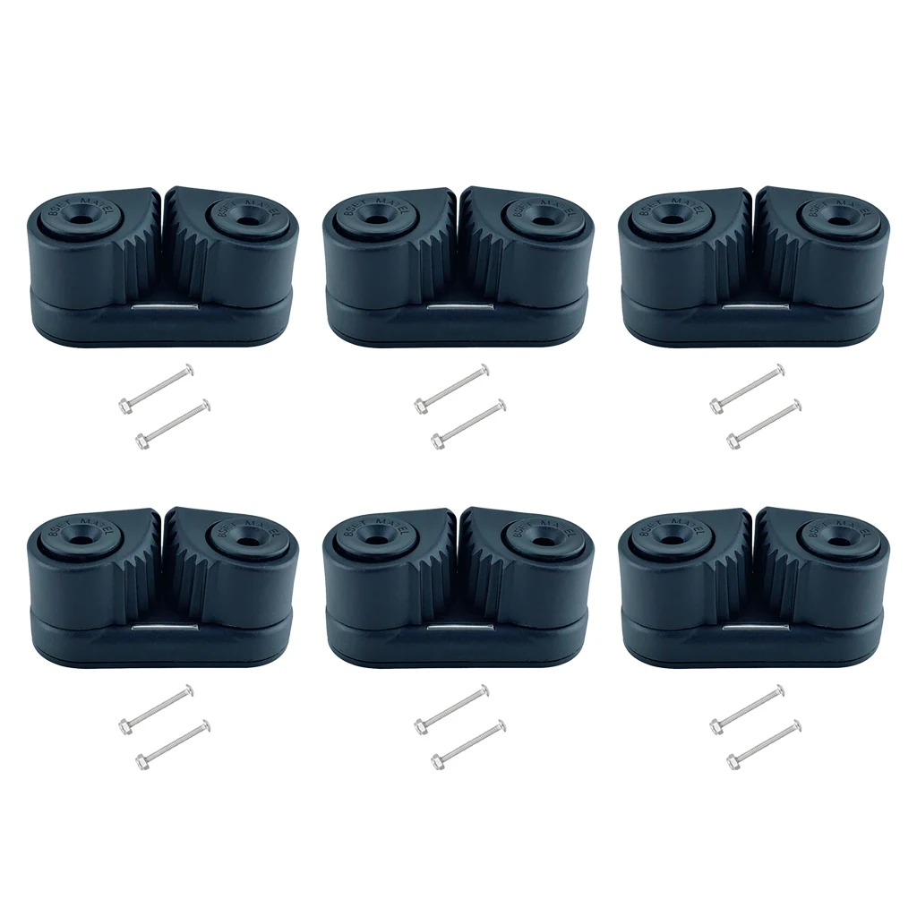 

6pcs Nylon Cam Cleat Wre Fairlead Sailing Equipment for 3-12mm Diameter Rope