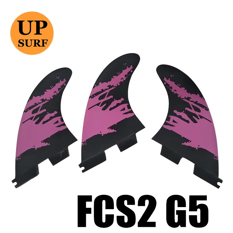 14 G5 Плавники для серфинга FCS2 плавники G5/G7/G3 светильник синий FCS II три плавника набор стекловолокна дизайн синий, красный, желтый, черный, белый, зеленый цвет - Цвет: 14 G5
