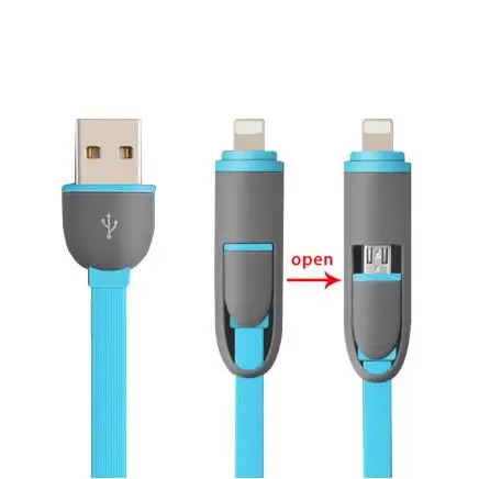 2 in 1 cable 12 В/24 В автомобильный двойной USB быстрое зарядное устройство адаптер для автомобильного прикуривателя разветвитель конвертер 5 в 3.6A напряжение диагностический дисплей - Название цвета: 2 in 1 cable