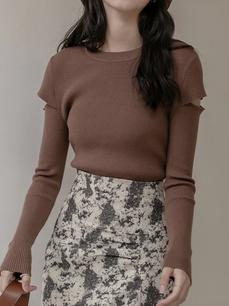 

Sweater Woman 2020 new autumn and winter long sleeves with a slim bottom blouse half turtleneck sweater XBA232-XBA233