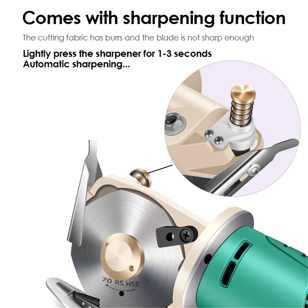 

Electric Rotary Cutting Machine Cordless Cloth Scissors Rechargeable Round Knife Cutting Shearing Machine For Paper Carpet
