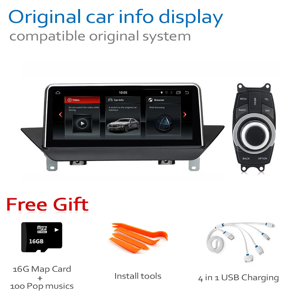 Автомобильный dvd плеер для BMW X1 E84 2009 ~ 2015 Система Android 8 0 до Авторадио GPS