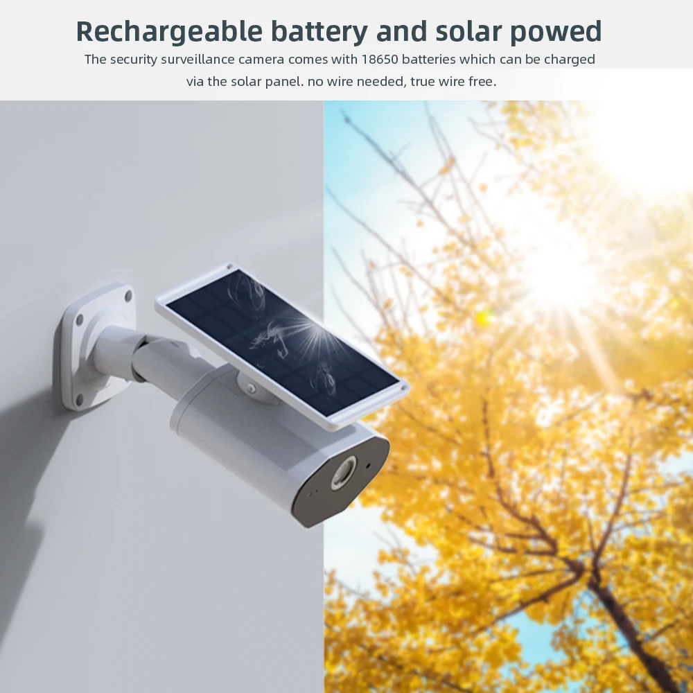Pаспродажа Беспроводная IP-камера с солнечной батареей, 3 Мп, поддержка Alexa Google Home Продажа Беспроводная IP-камера с солнечной батареей, 3 Мп, поддержка Alexa Google Home