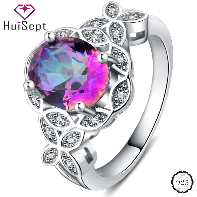 Бижутерия из серебра 925 пробы с топазом овальной формы | Украшения и аксессуары