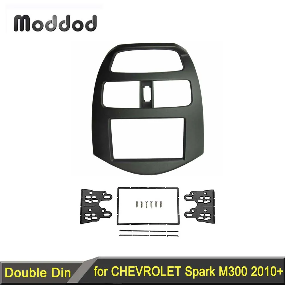 2 Din Fascia for Chevrolet Spark M300 Daewoo Matiz Holden Radio GPS DVD Stereo CD Panel Dash Mount Installation Trim Kit Bezel