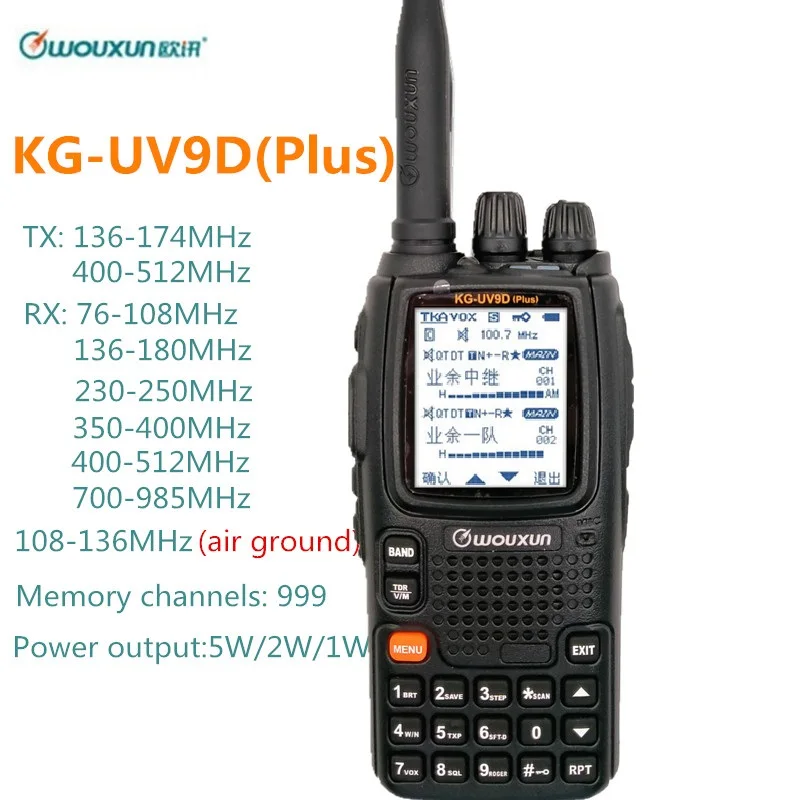 Walkie Talkie Wouxun рация Air Band 108 136 МГц Police 350 390 мультидиапазоны Любительский