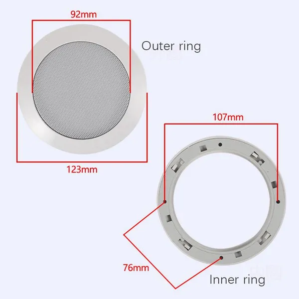 

Ceiling Speaker Grille, 4-Inch Ceiling Embedded Audio Speaker Grille