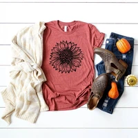 sunflower shirt floral shirts boho clothing hippie shirts fall tshirts for women cute festival shirt unisex graphic tee