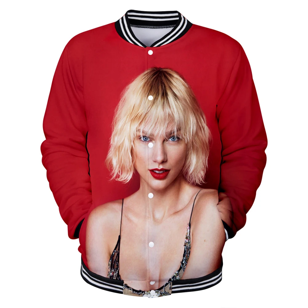 Женская/мужская бейсбольная куртка Супер популярная Taylor 3D принт спортивная
