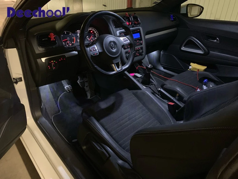 11 шт. Автомобильный светодиодный светильник для VW Scirocco, белый внутренний светильник для Volkswagen Scirocco, купольный светильник