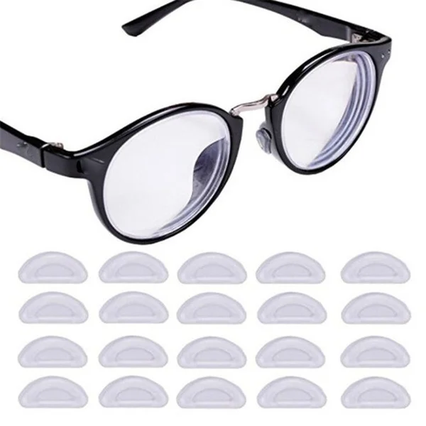 10/20pcs Glasses Nose Pads Adhesive Silicone Nose Pads Non-slip Transparent Nosepads for Glasses Eyeglasses Eyewear Accessories images - 6