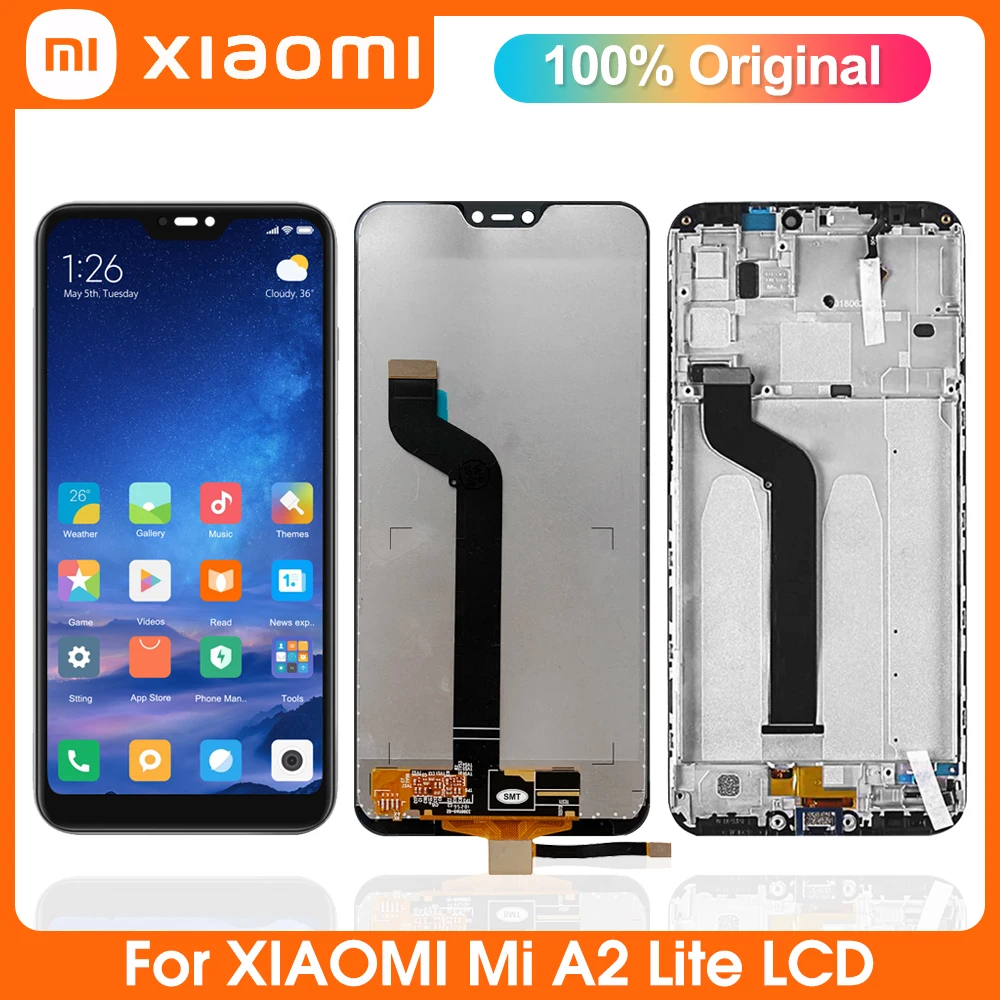 

5.84" Original Lcd For Xiaomi Mi A2 Lite LCD Display Touch Screen Replacement For Xiaomi Redmi 6pro Display With Frame M1805D1SG
