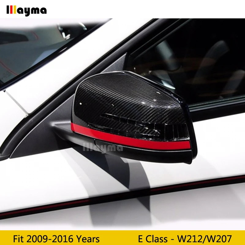 W212 сменная крышка зеркала из углеродного волокна для Benz E класса E300 E400 2012-2016 года