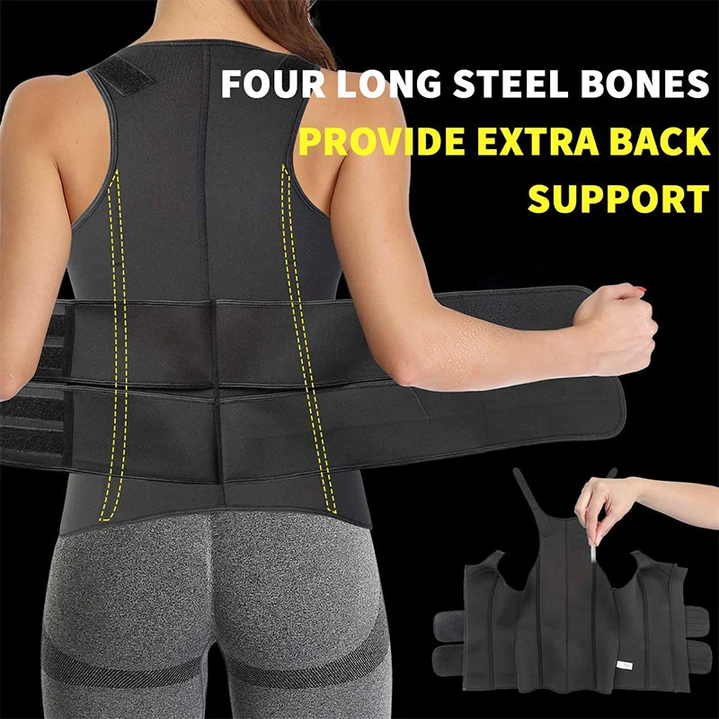 Для женщин талии тренер жилет неопрен Body Shaper сауна спортивный костюм для
