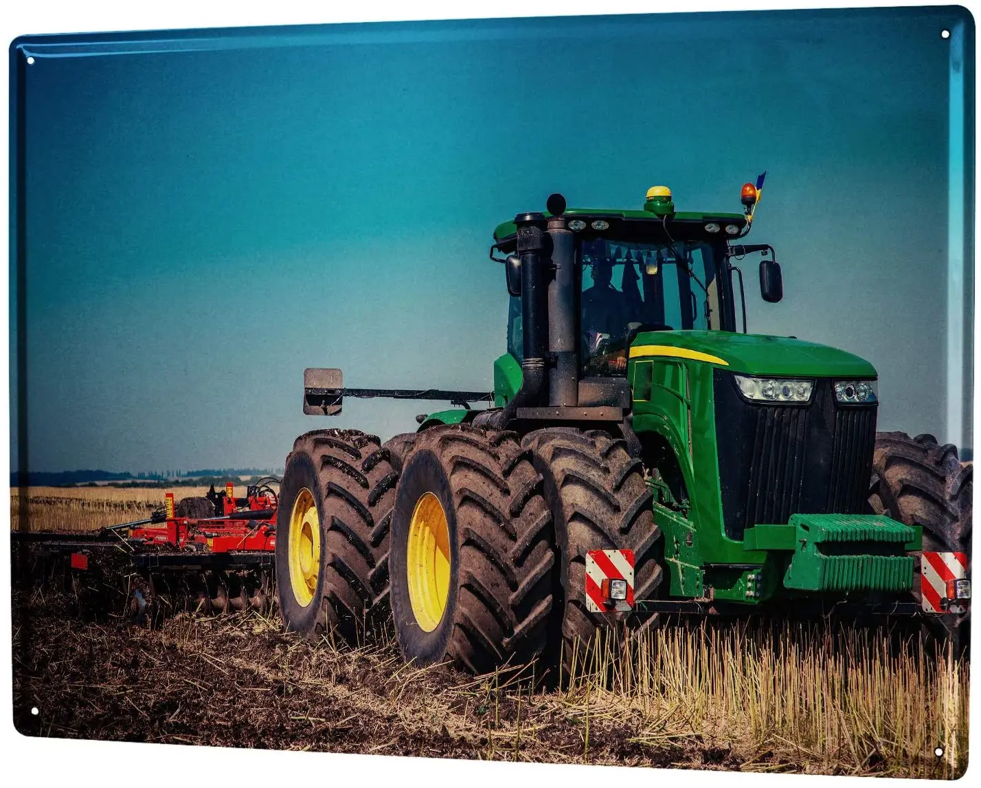 С 2004 года листовая металлическая пластина Ретро трактор мастерская двойные шины