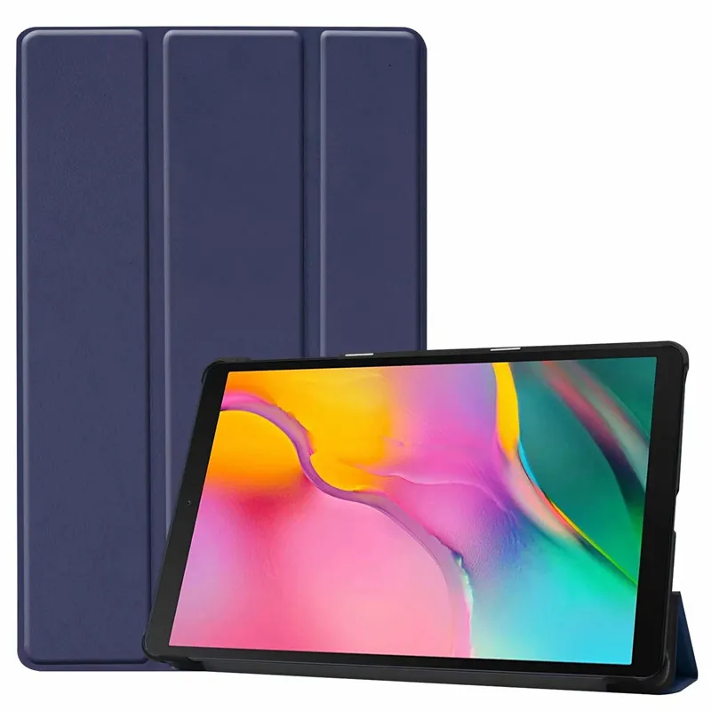 Кожаный чехол для Funda Samsung Galaxy Tab A 10 1 2019 с трехслойной подставкой планшета T510