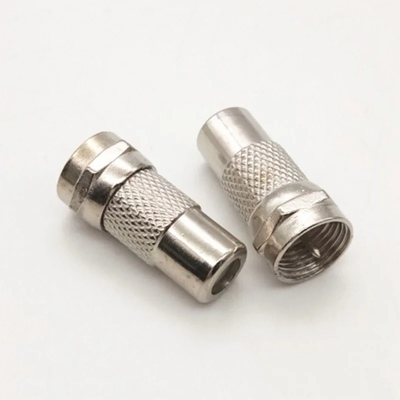 2 шт./лот адаптер типа F штекер к RCA разъем мама ТВ Видео коаксиальный кабель прямой