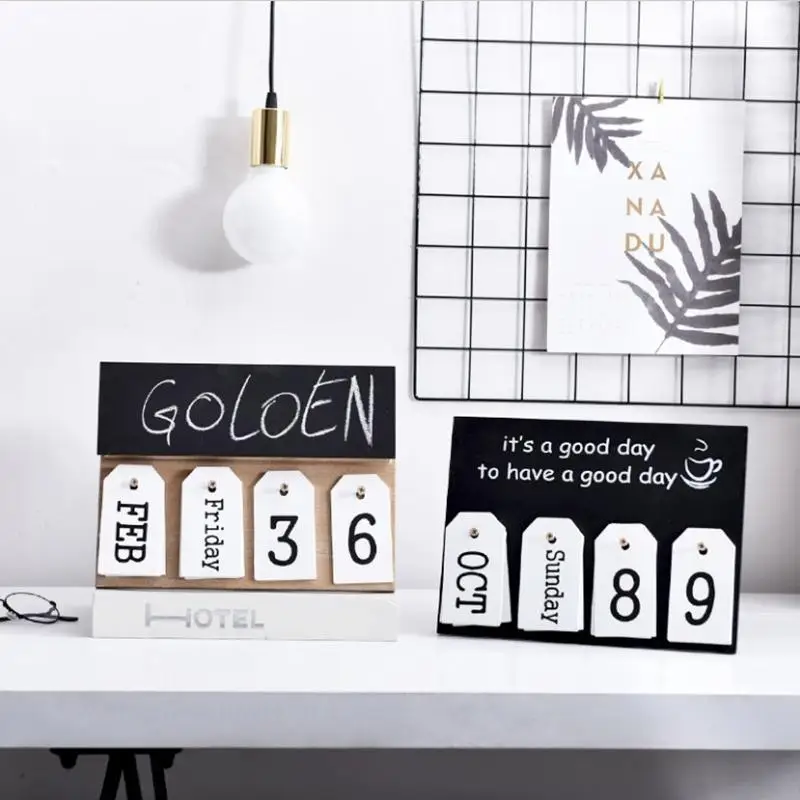 

Календарь, креативные деревянные календари, Декор для дома и дома, 1 шт.